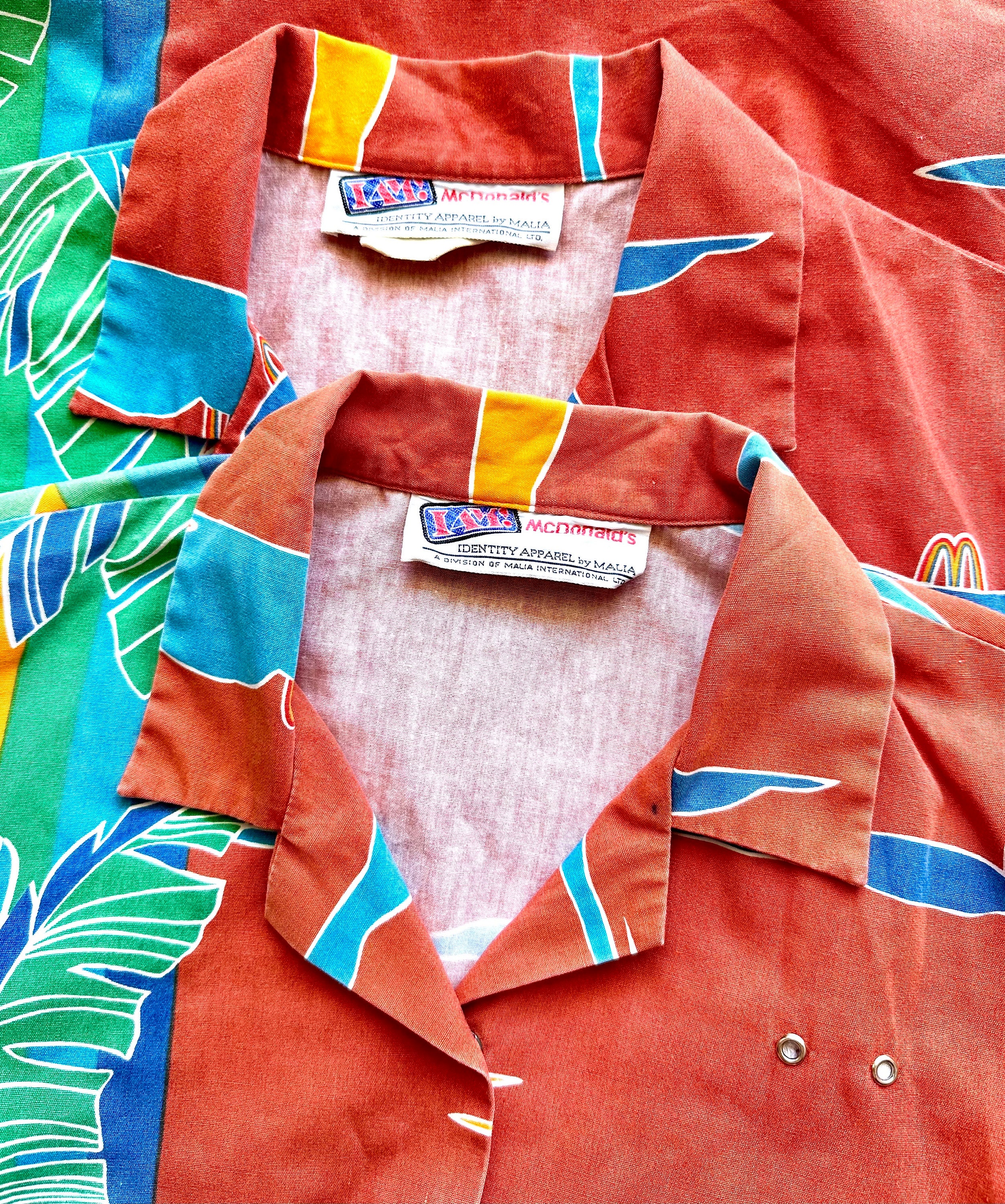 ヴィンテージ マクドナルド ハワイアン ユニフォーム シャツ アロハ