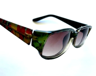 Vintage Y2k Square Sunglasses Colorful Shades