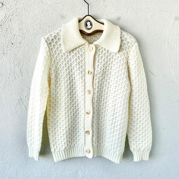 トップス 60s vintage cardigan Vintage 60s/70s Sturbridge Native American Print Knit Hippie