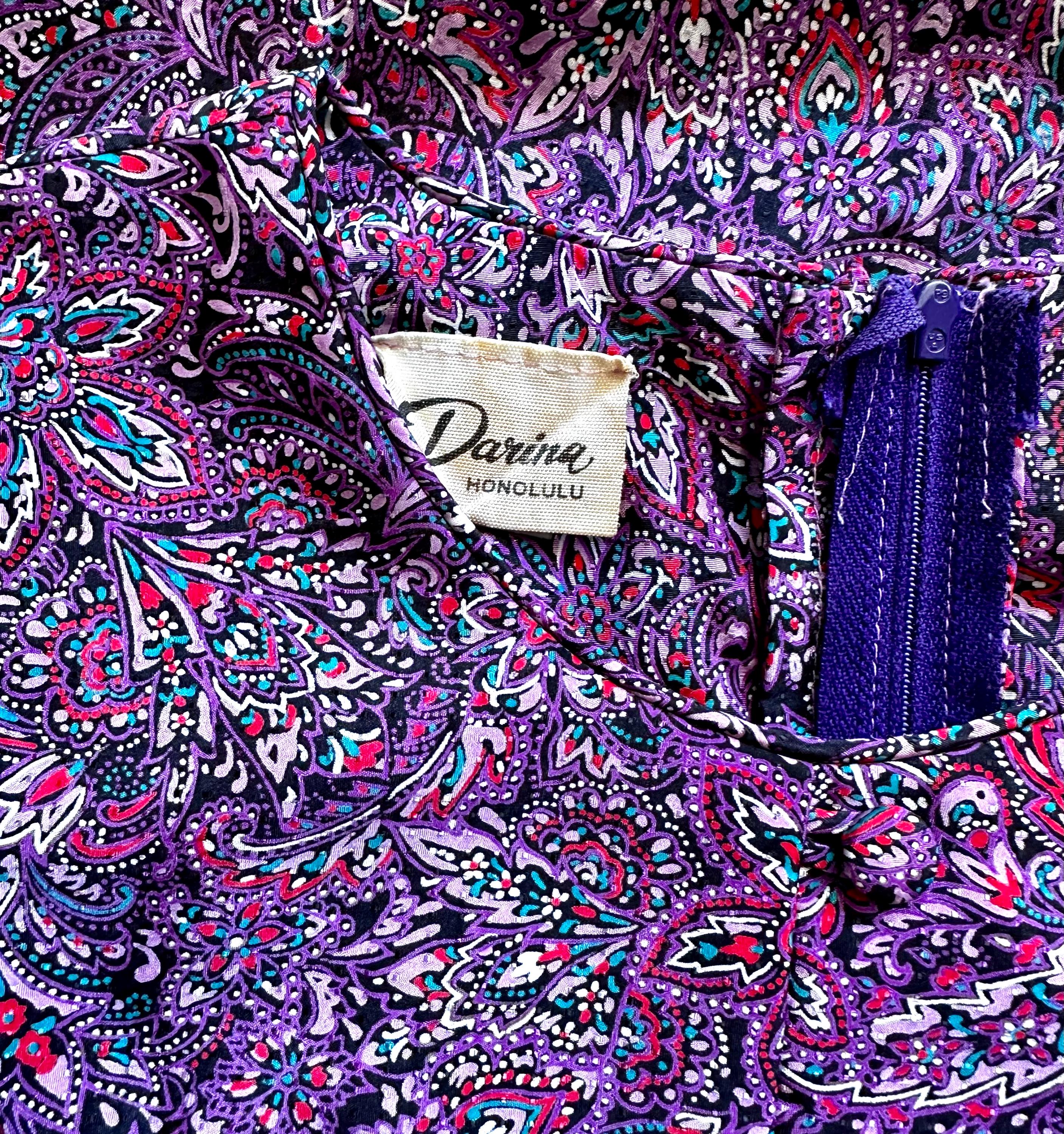 ヴィンテージ 70 年代 80 年代 ハワイ ムームー 1970 年代 フローラル