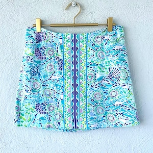 Vintage Lilly Pulitzer Mini Skirt Lilly Garden Party Skort Built in Shorts