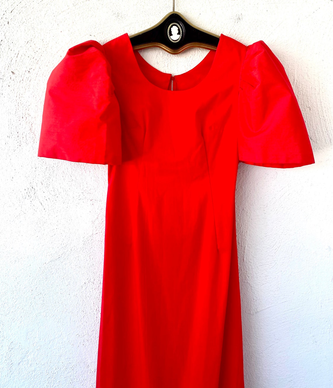 Vintage 60s Hawaiian Dress Red Hot Puff Sleeve 1960s Hawaii Muumuu - Etsy