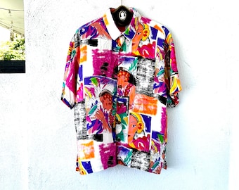 90's Vintage Jams World Authentic Hawaiian Jams World Psychedelic