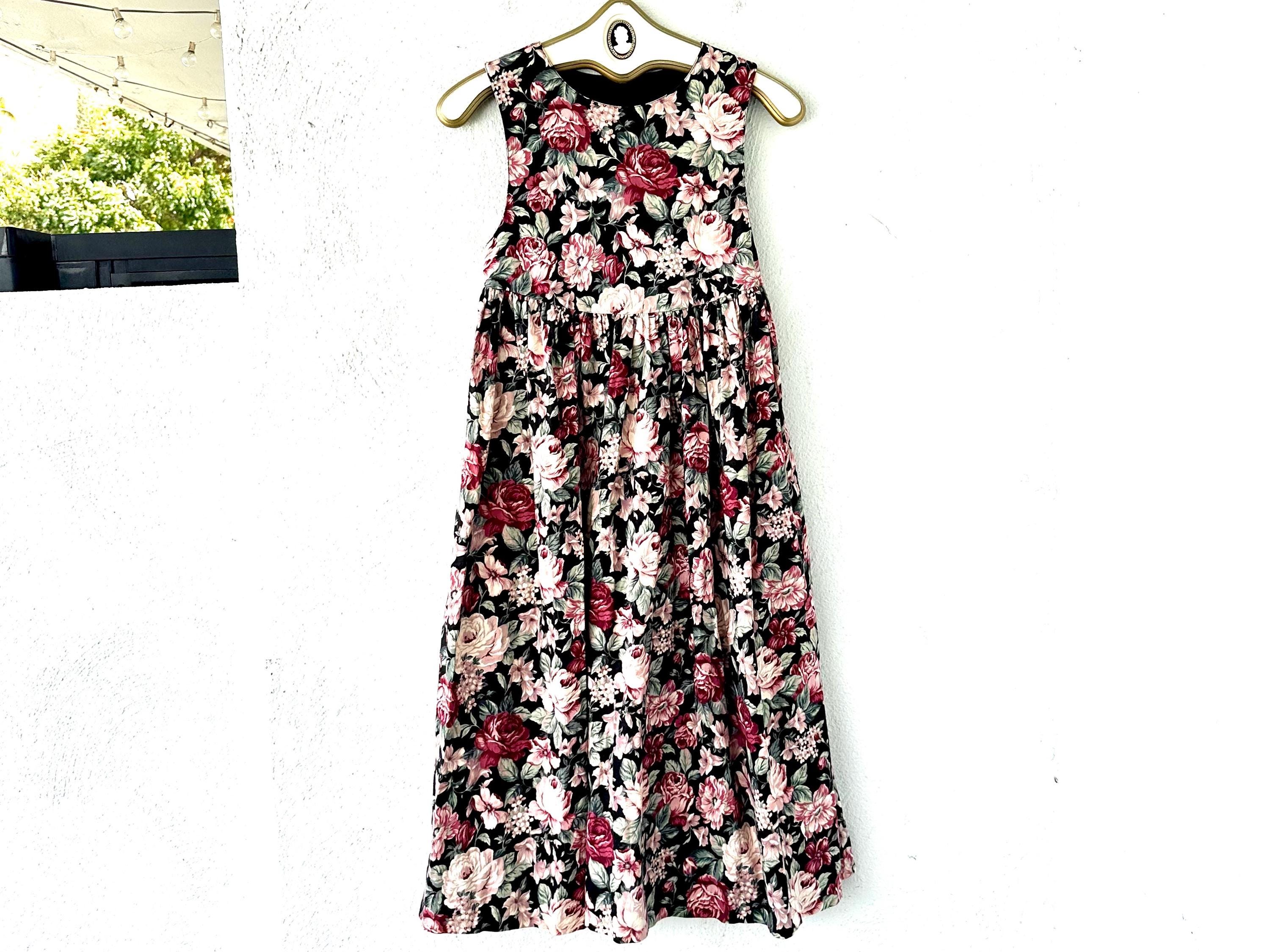 white christmas dresses Beautiful 80s Laura Ashley Cotton Midi Dress – The Pansy Garden main image 1