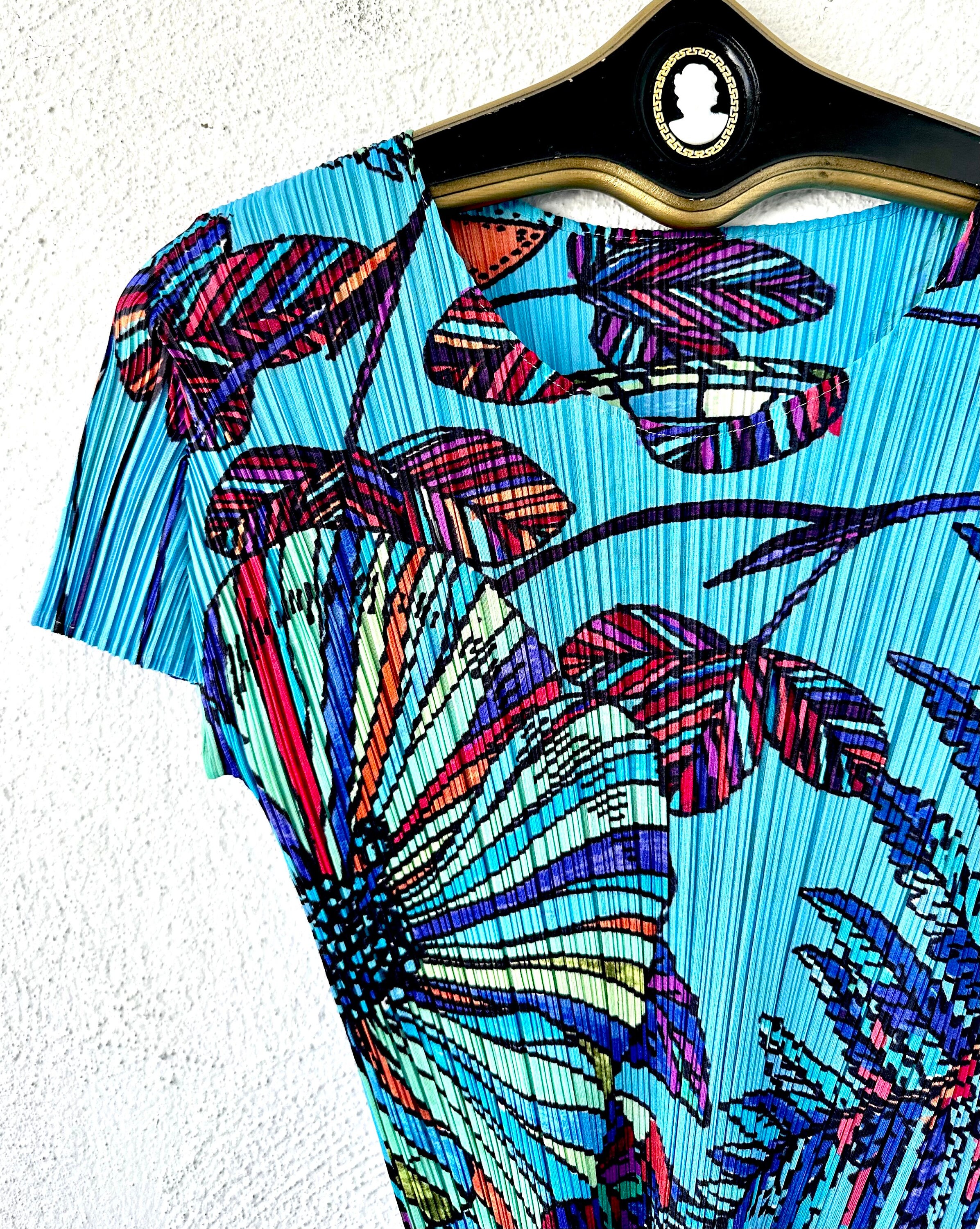 Vintage Issey Miyake Pleats Please Top // Y2k Butterfly