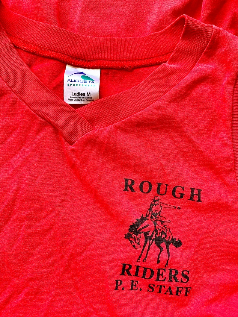 Vintage 80-tals Rough Riders Linne - Bruno Mars Skola idrottspersonal bild 5