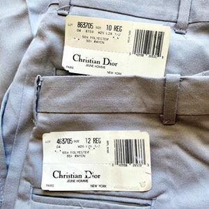 Vintage Christian Dior pantalones minimalistas grises