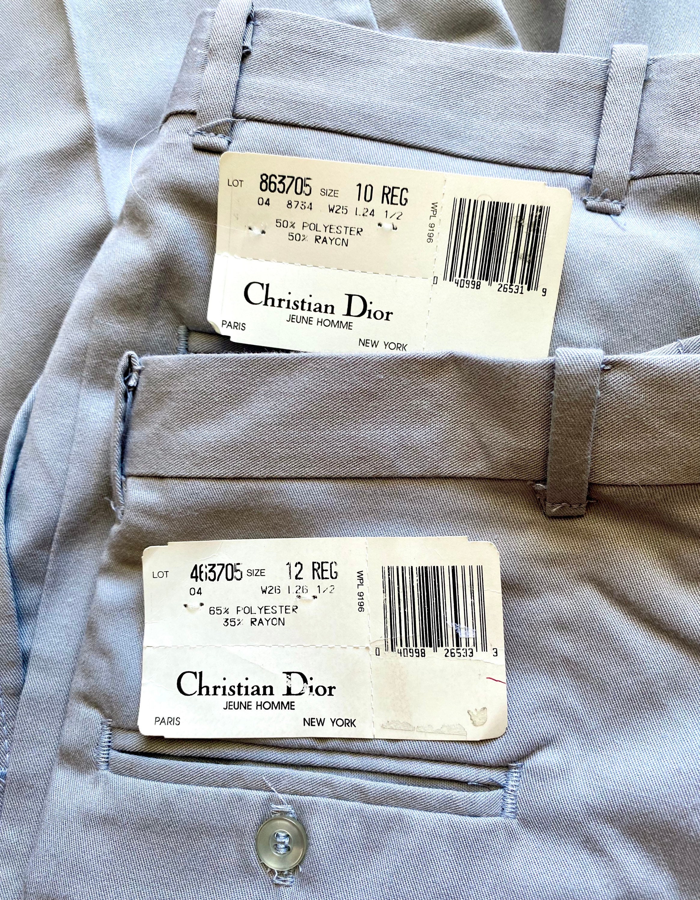 Vintage Christian Dior Gray Minimalist Pants 