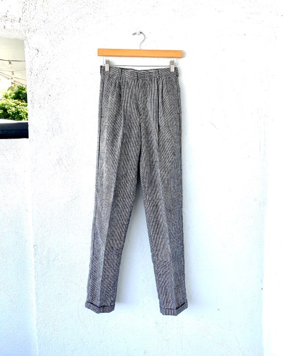 Vintage Christian Dior 80s Houndstooth Pants