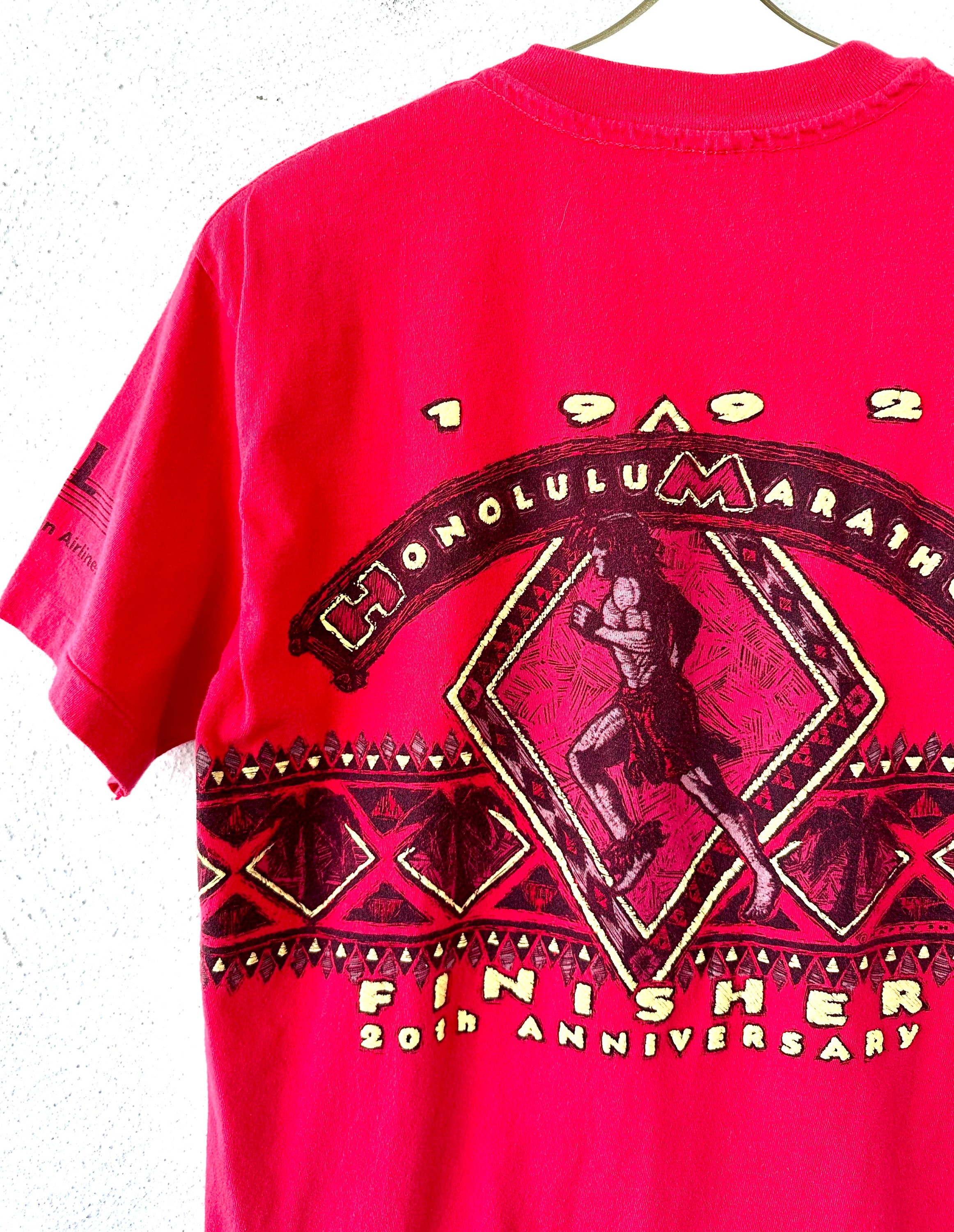 ヴィンテージ 90年代 ホノルルマラソン Tシャツ 1992 ハワイアン