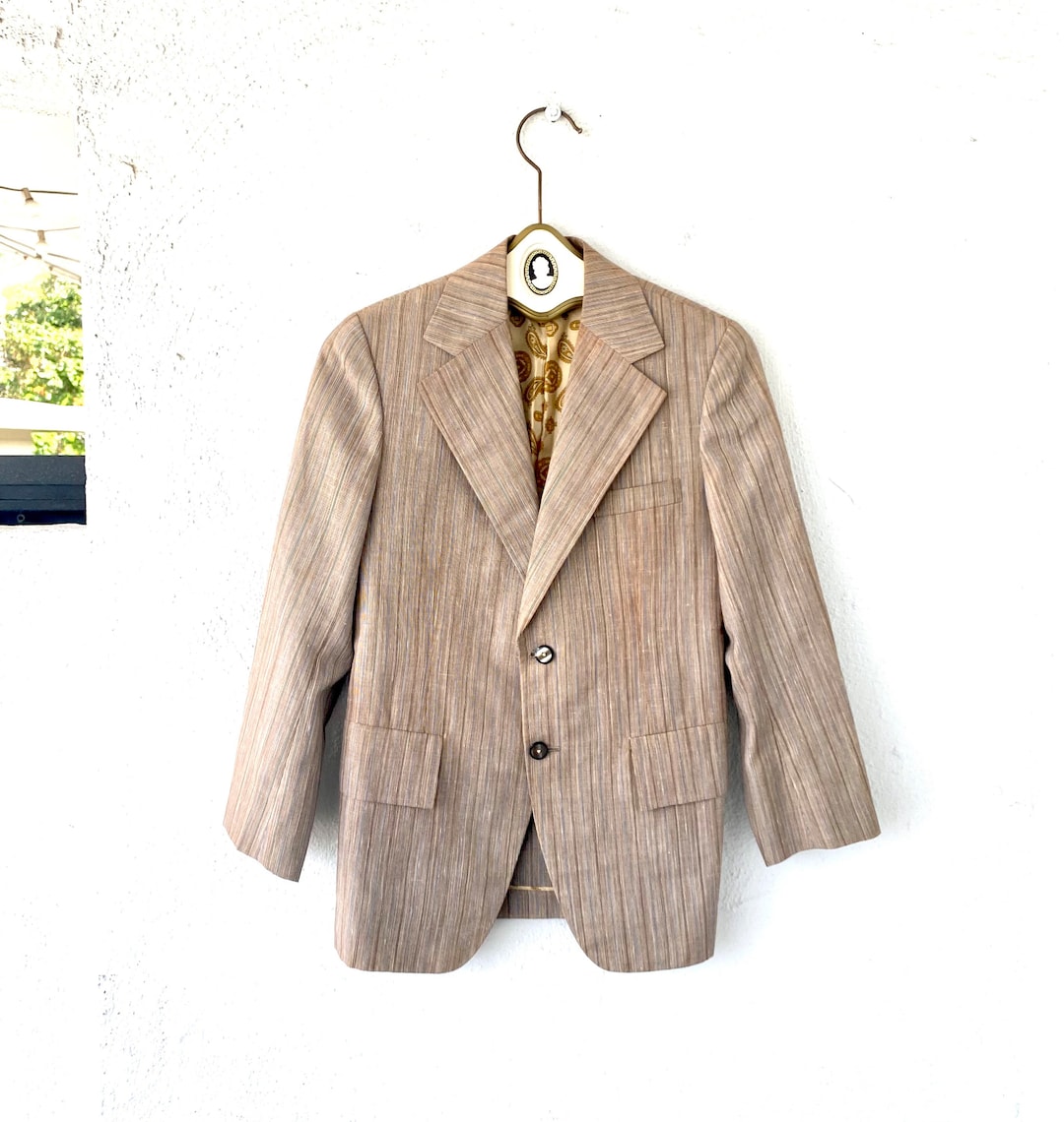 Vintage Striped Monochrome Blazer - S/M main image 1