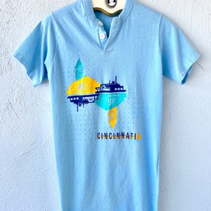 Vintage 70s Single Stitch Tshirt Cincinnati Celebrate T Shirt 1970s Shirt Dress image 2