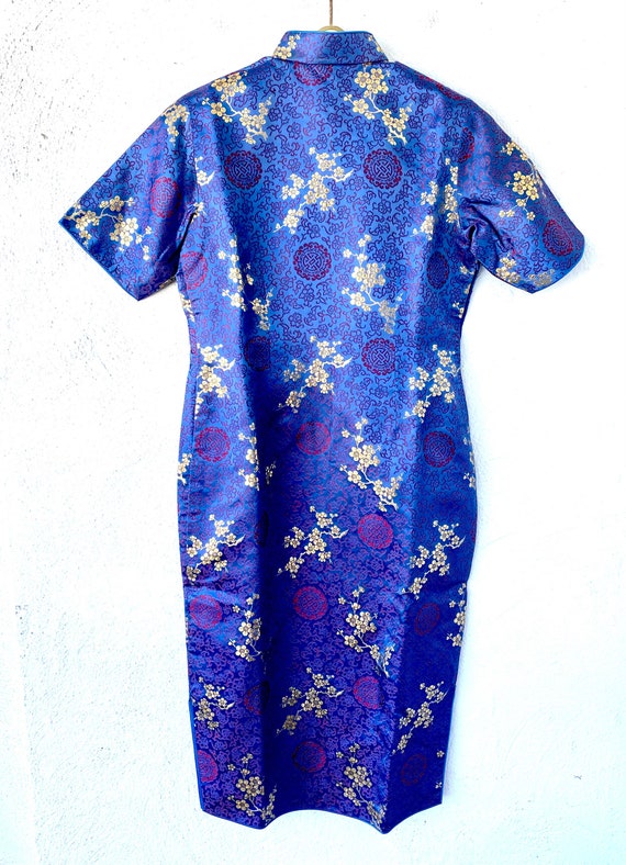 Vintage 1950s 1960s Cheongsam Silk Brocade Qipao … - image 7