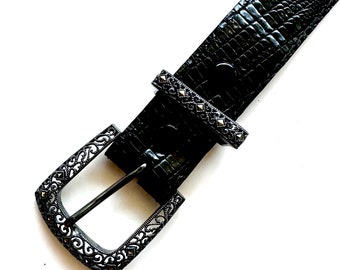 Boucle De Ceinture Ancienne Argent Massif Judith Jack Avec Marcassite - Occasion - USA
