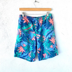 Vintage 80s Hawaiian Surfer Shorts 1980s Rad Graphic Shorts