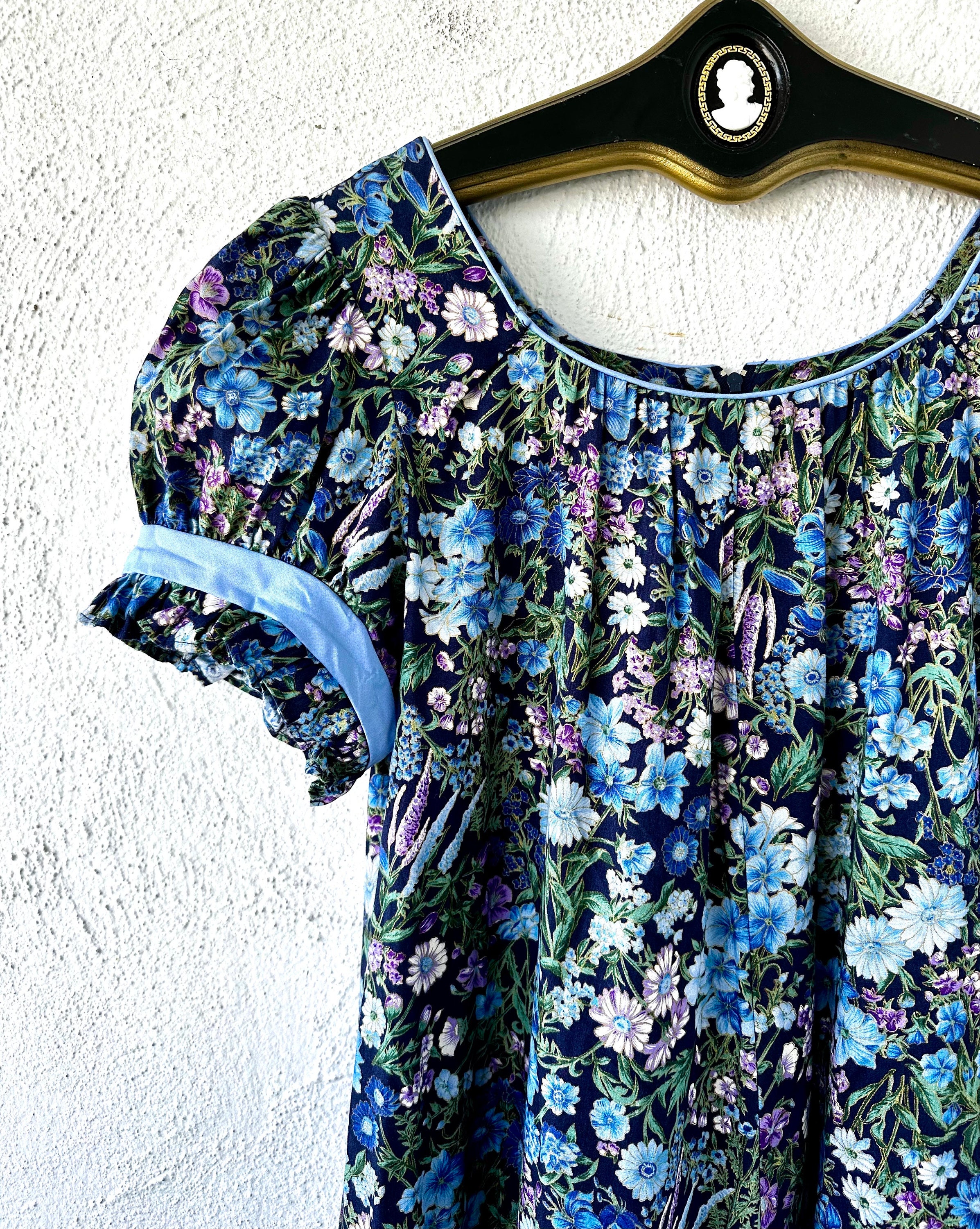 ヴィンテージ ハワイアン ムームー 70 年代 80 年代 ローラ アシュレイ