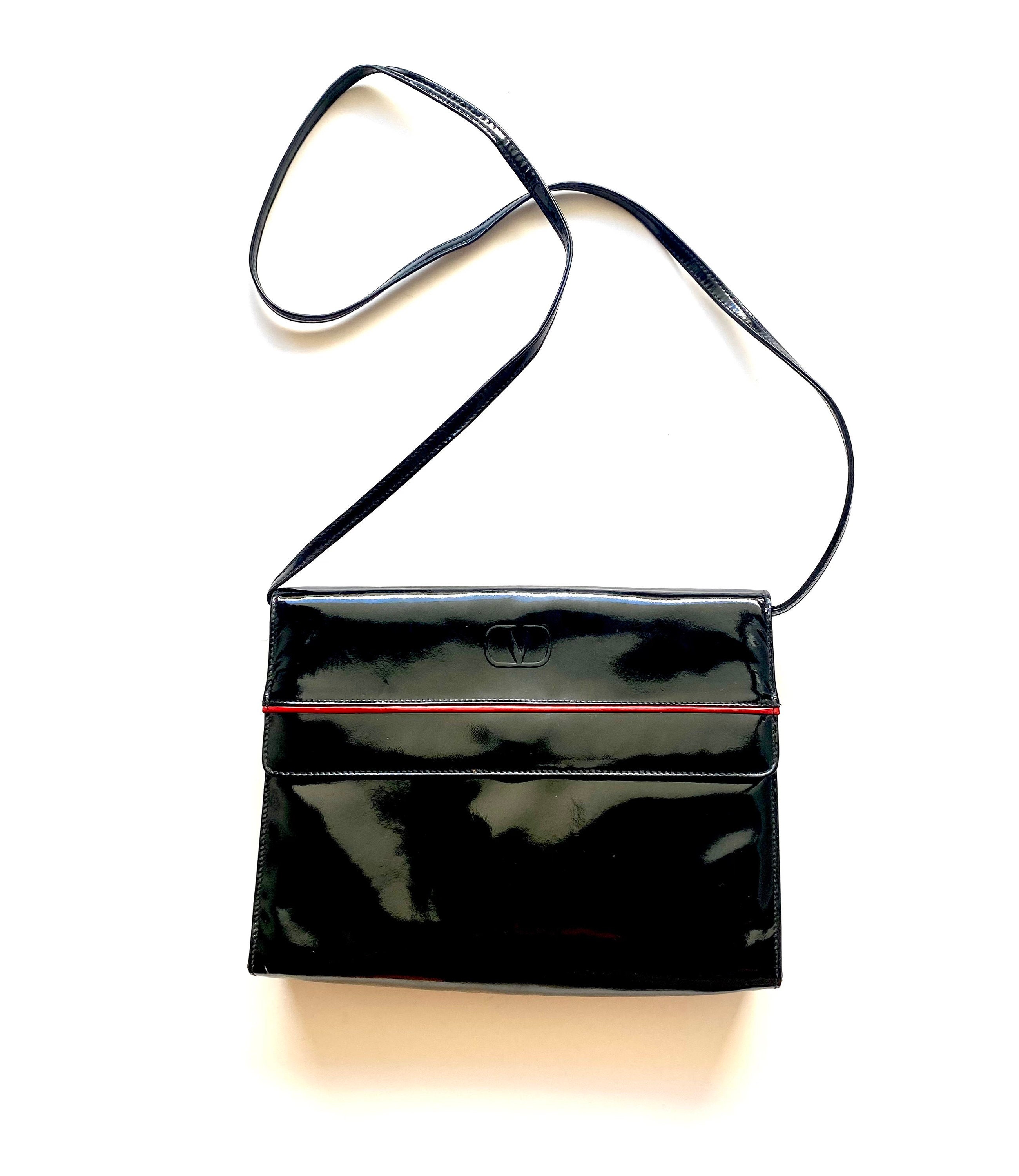 Black patent John Lewis shopper bag - Vinted
