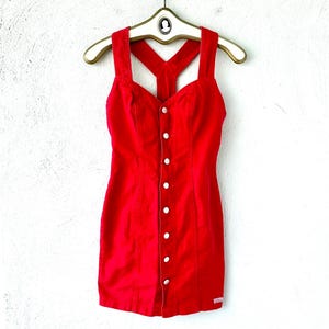 white christmas dresses Abercrombie & Fitch Medium Wash Denim Maxi Dress – Recycled Threads