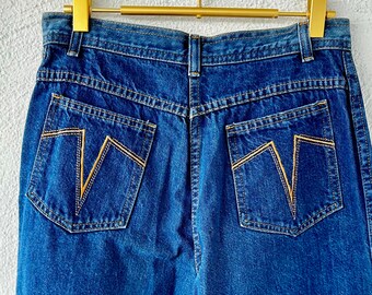 70 年代ヴィンテージ デニム バックポケット ステッチ ストレッチ 