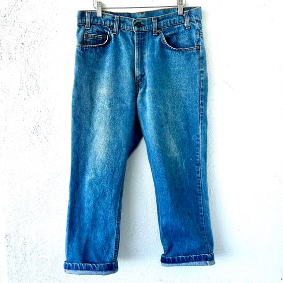 Buy Vintage Levis Orange Tab Jeans Levis Thick Leather Patch Denim