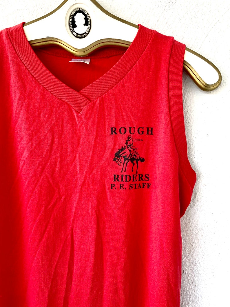 Vintage 80-tals Rough Riders Linne - Bruno Mars Skola idrottspersonal bild 2