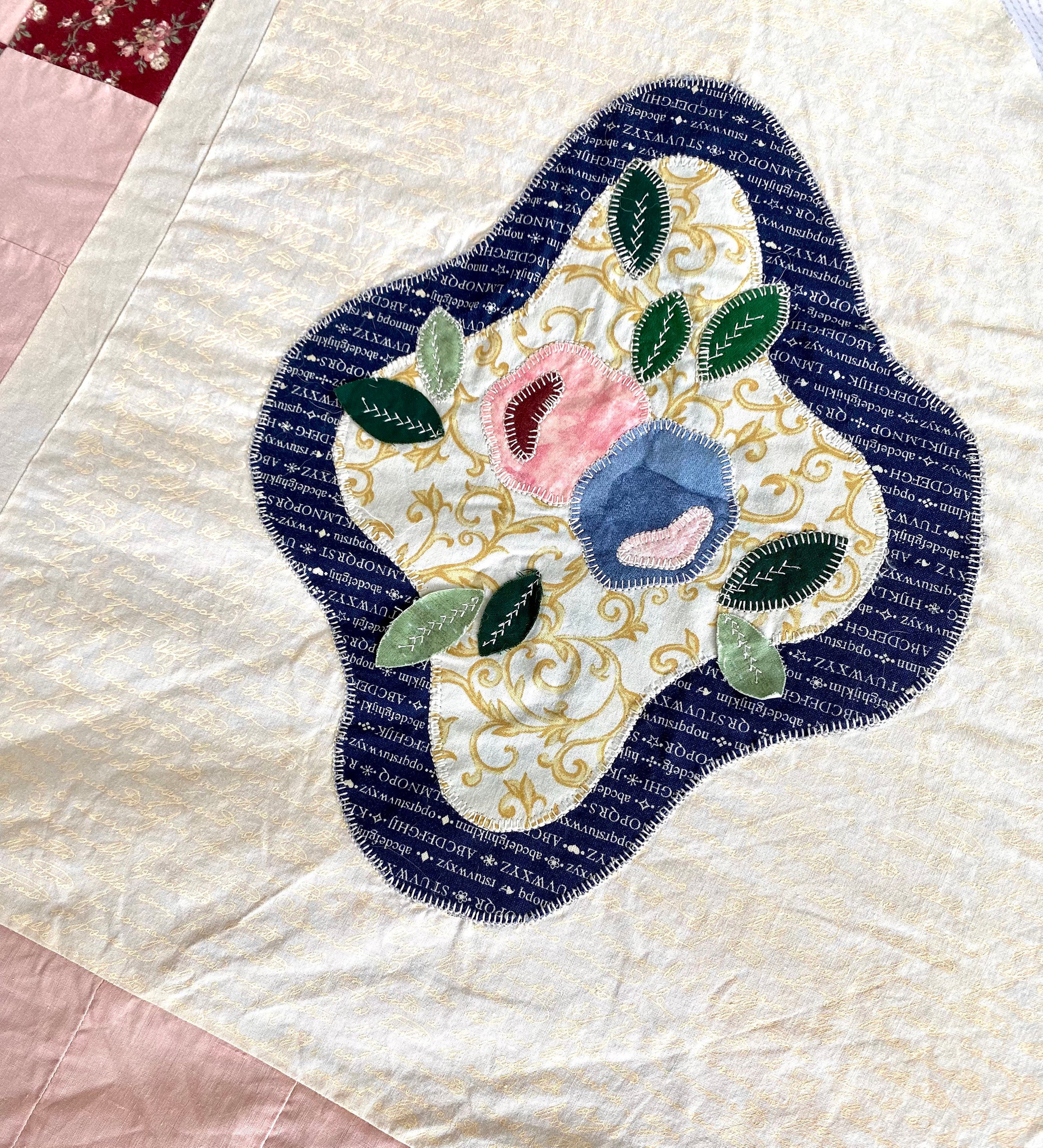 ヴィンテージキルト ドレスデン アンティークキルト·͜· ♡ ヴィンテージキルト ドレスデン アンティークキルト·͜