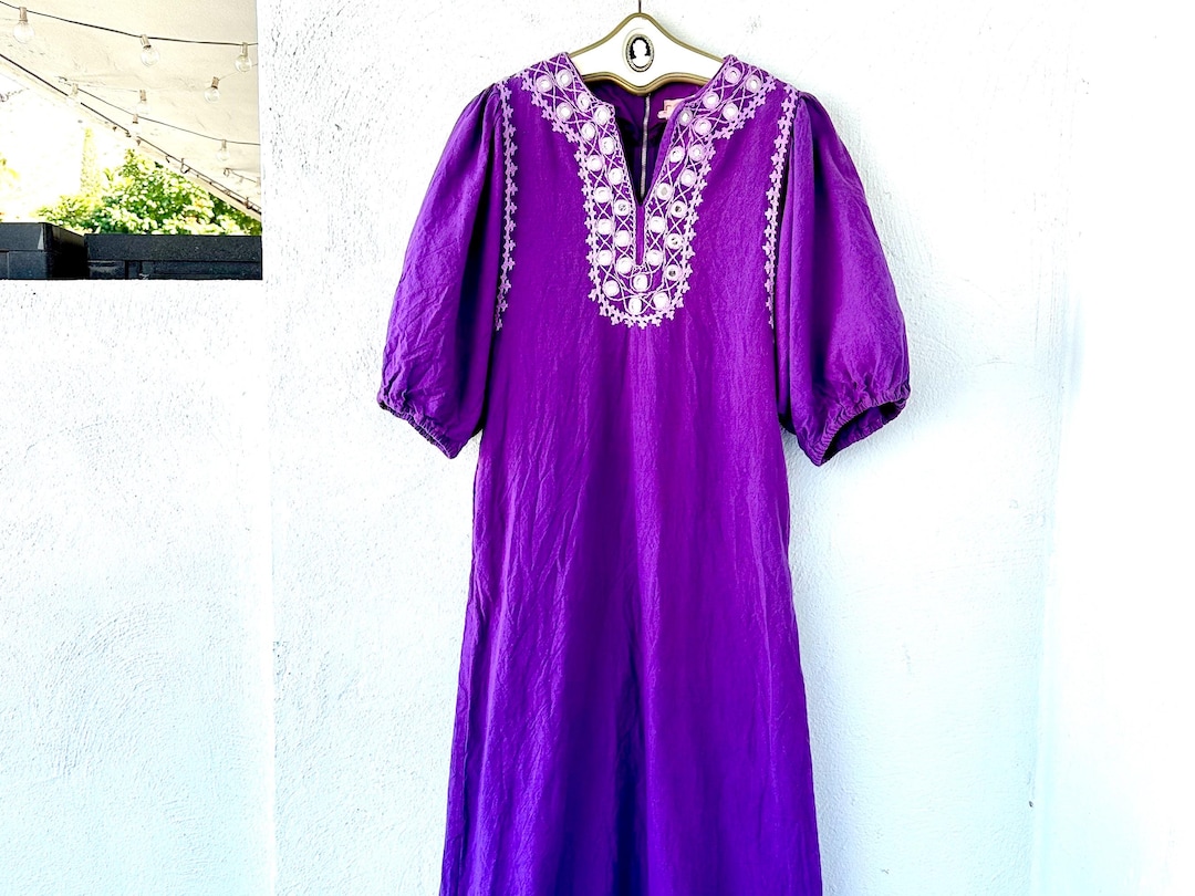 Vintage Ramona Rull 60s 70s Indian Hippie Boho Dress 1960s 1970s ...