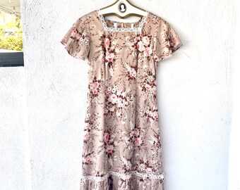 Vintage 70s 80s Hawaiian Rainbow Floral Muumuu 1970s 1980s Hawaii ...