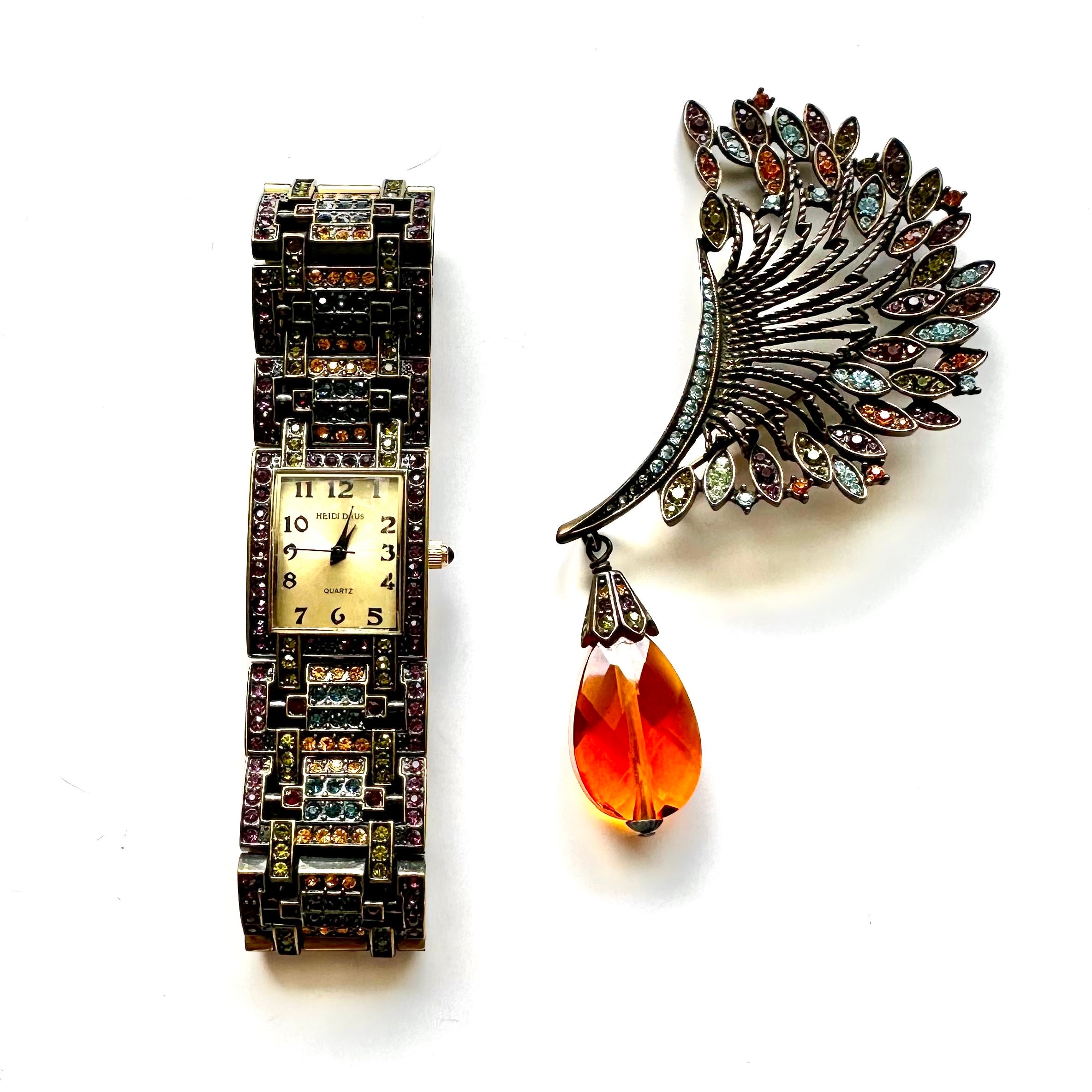 Heidi Daus Original Art Deco Watch Heidi Daus “Once Upon A Time” Square Art Deco Watch main image 4