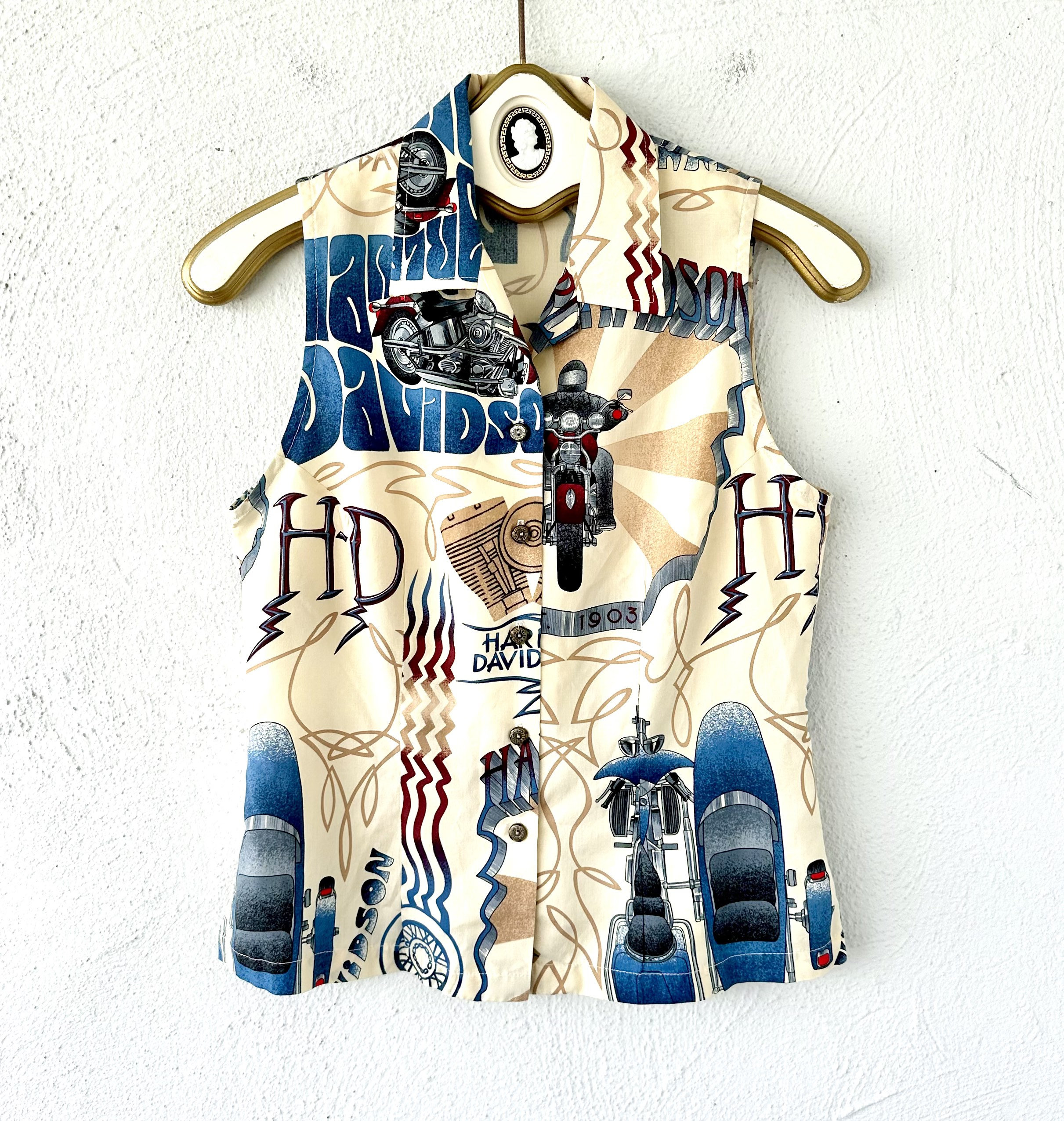 Vintage Harley Davidson Motorcycle Shirt Tori Richard Hawaii Tank