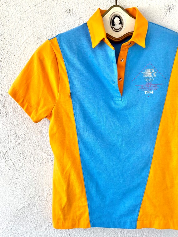 Vintage Olympics 1984 Collared Tee