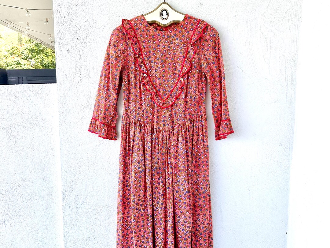 Vintage 60s 70s Sears Hawaiian Muumuu 1960s 1970s Flower Power Floral ...