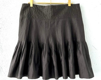 Vintage Burberry Pleated Skirt Brown y2k Short Mini Skirt