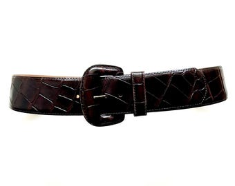 JOAN & DAVID Vintage Leather Belt - Etsy display picture 1