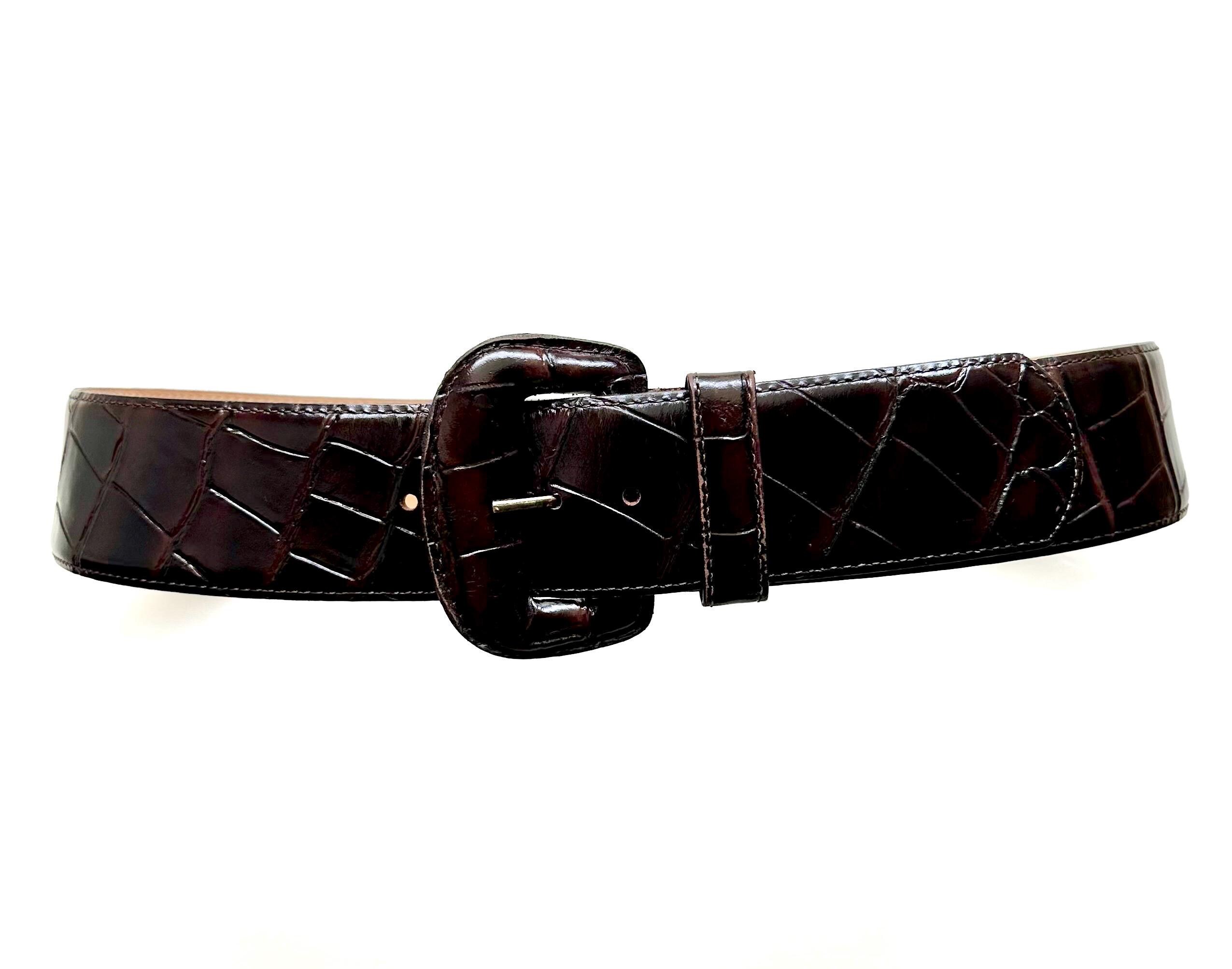 Carlos Falchi Red Leather VTG Belt with Silver Buckle Carlos Falchi Belts for Women | The RealReal main image 2