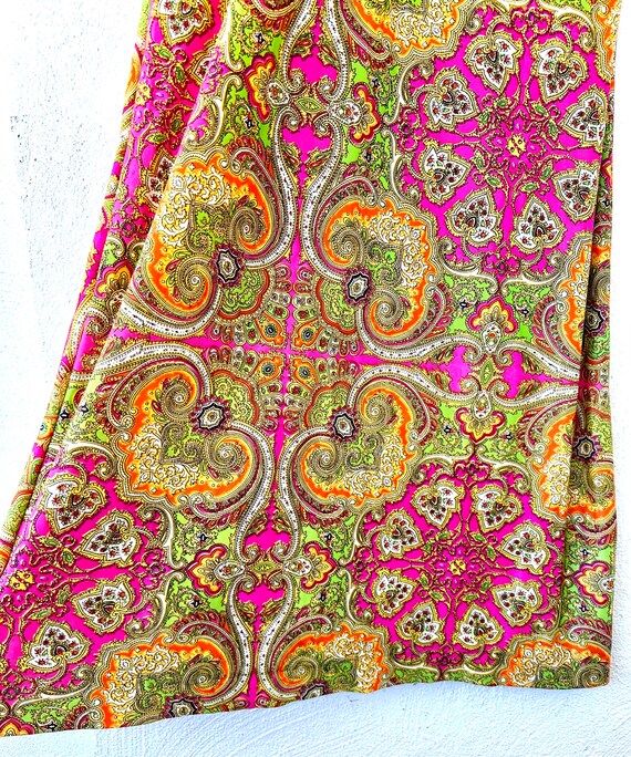 Vintage 60s 70s Psychedelic Bright Boho 1960s 197… - image 5