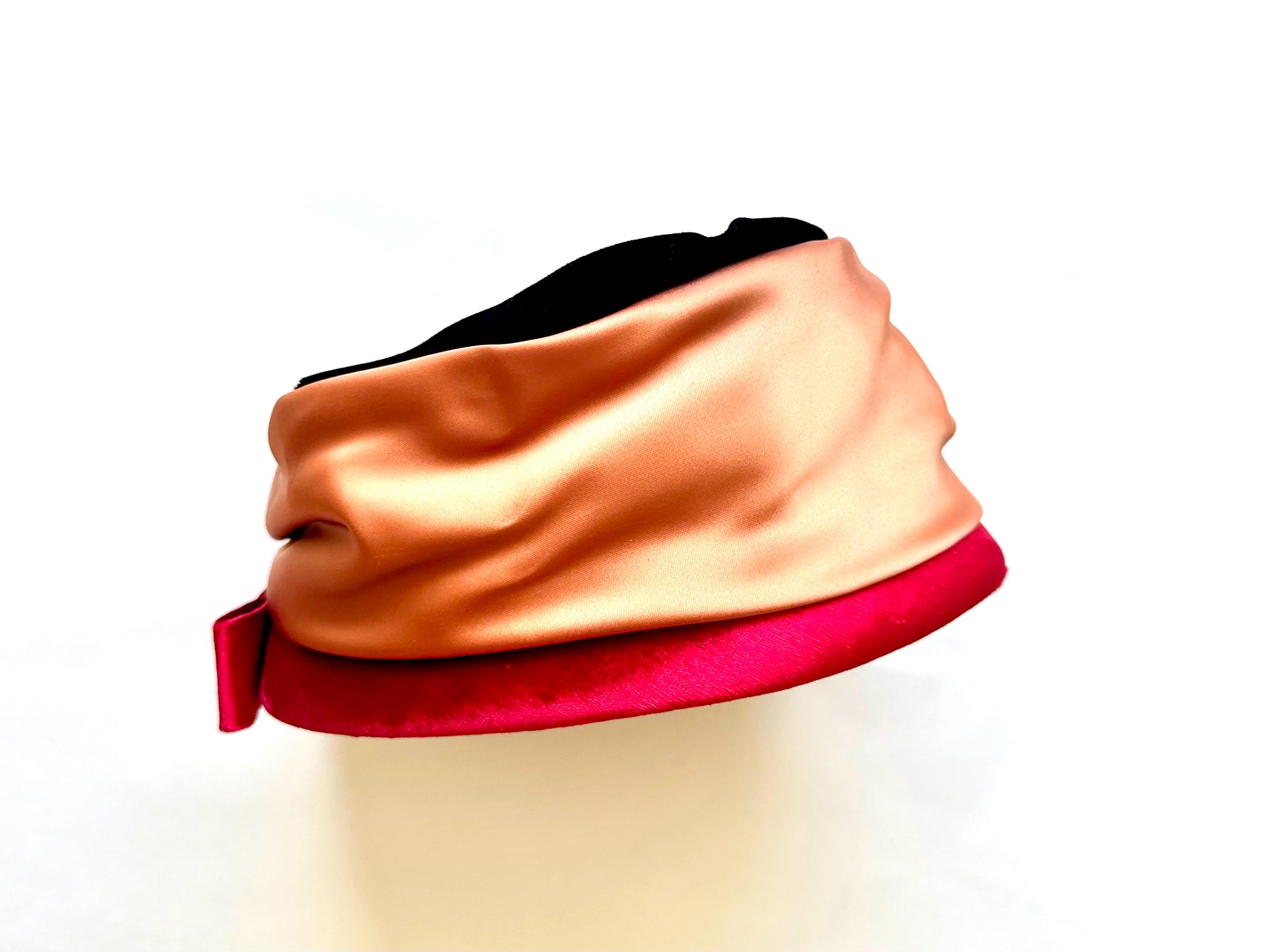 Yves Saint Laurent Brown Hat with Rhinestone Embellishments - Vintage Cloche il_fullxfull.6840306930_iw2u.jpg main image 3