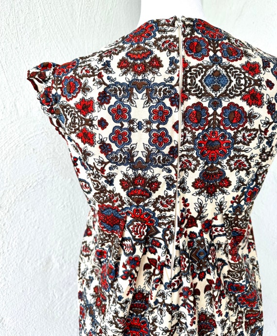 Vintage 60s Hawaiian Muumuu 1960s Babydoll Dress Ruff… - Gem