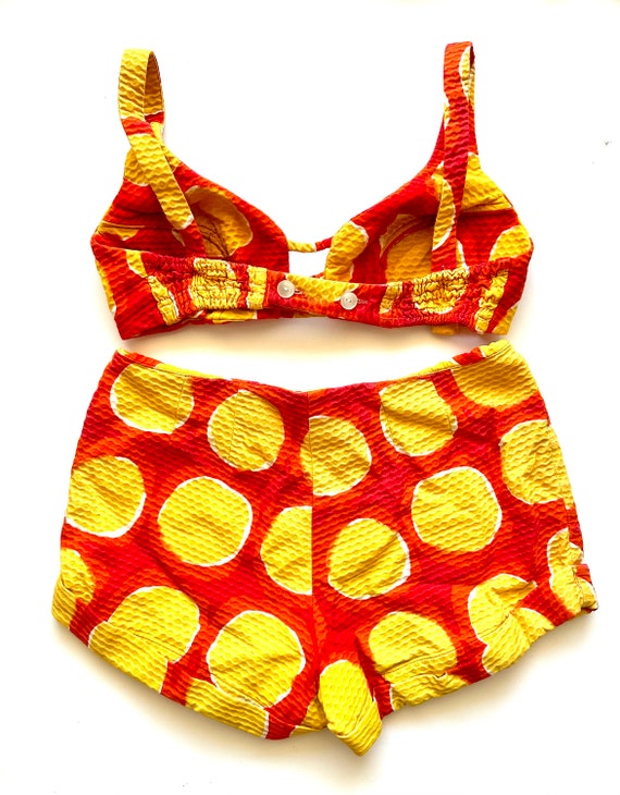 Vintage 60s Hawaiian Swimsuit Hawaii 2 Piece Biki… - image 6