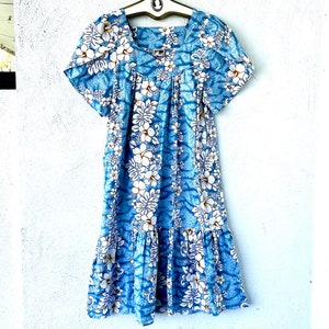 Vintage Hawaiian Togs Muumuu Hawaii Floral Dress