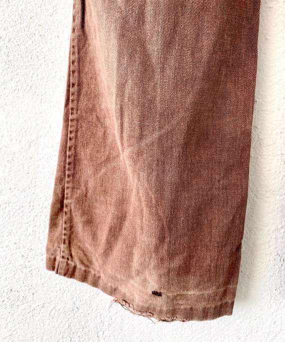 Vintage 70s Corduroy Bell Bottoms Hippie Flare Pa… - image 7