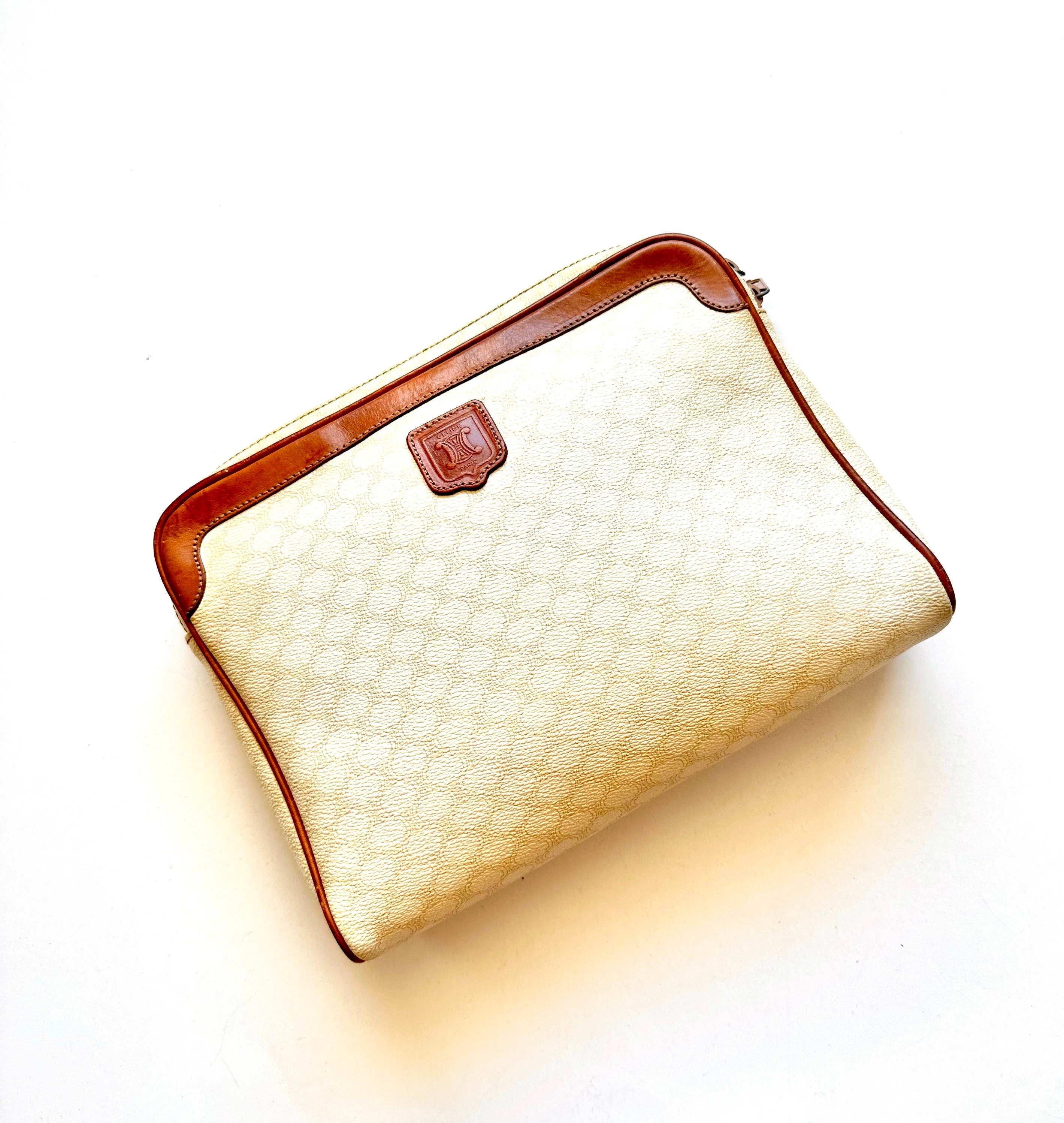 Celine Clutch Pouch Bag iPad Case CELINE Bicolor Flamingo Camel