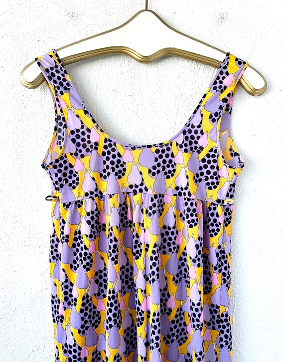 Vintage 60s 70s Psychedelic Slip Dress Pucci Styl… - image 9