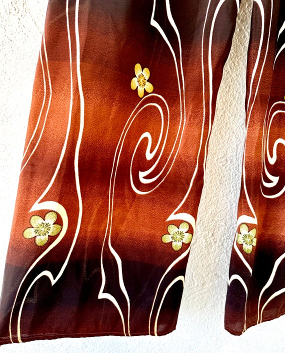 Vintage 90s Tropical Hawaiian Palazzo Pants Wide … - image 4