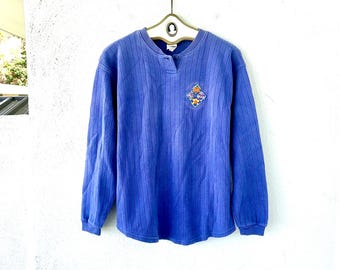 Vintage 80s 90s Hawaiian Shirt Embroidered Flowers Pullover Crazy Shirts Hawaii Floral Top