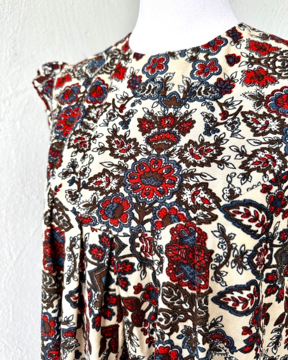Vintage 60s Hawaiian Muumuu 1960s Babydoll Dress Ruff… - Gem