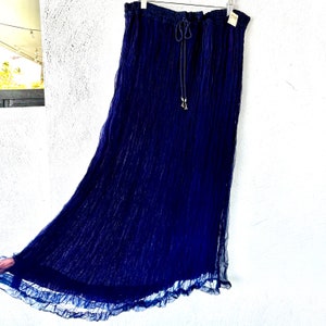 Cotton Wrinkle Skirt Etsy