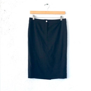 Vintage Christian Dior Black Mini Pencil Skirt