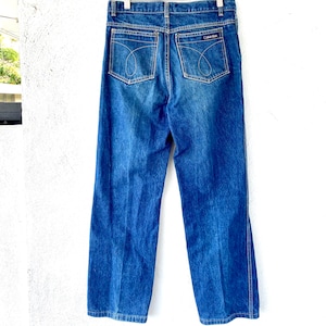 Vintage 80s Calvin Klein CK Jeans // Straight Leg Bootcut Denim Jean Pants