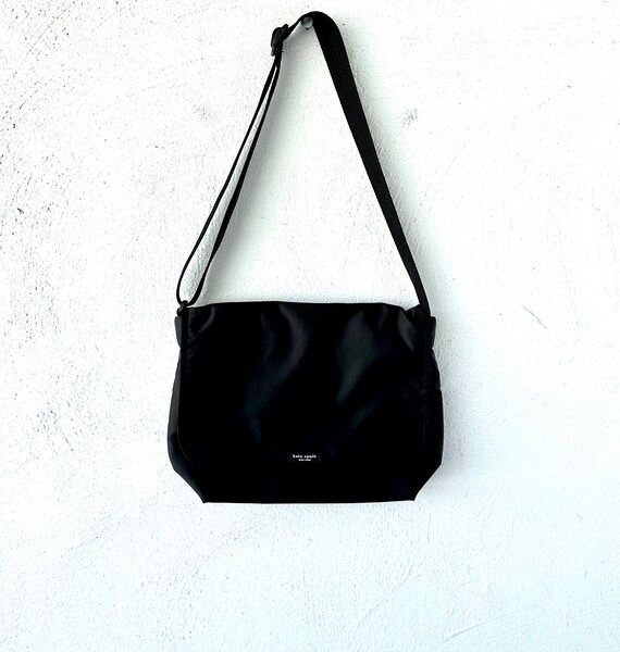 Vintage Kate Spade Minimalist Bag Black 90s Messenger - Etsy